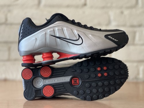 Nike shox red black silver - shox, r4